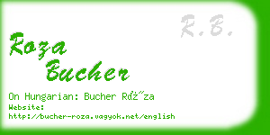 roza bucher business card